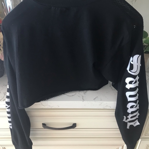 Black Mesh Cover up - Picture 3 of 4